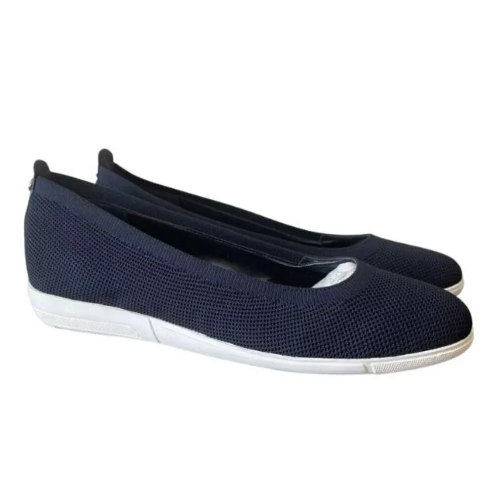 NEW IN BOX Bandolino Umma 2 Navy Blue Flats size 10 MSRP$80